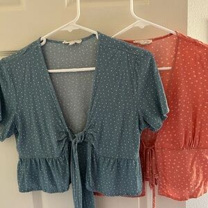 L.A. Hearts 🧡 Tie-Front Tops